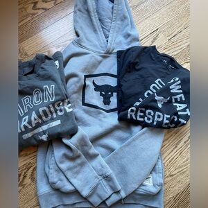 The Rock brand, Sweatshirt, long sleeve shirt and short sleeve shirt